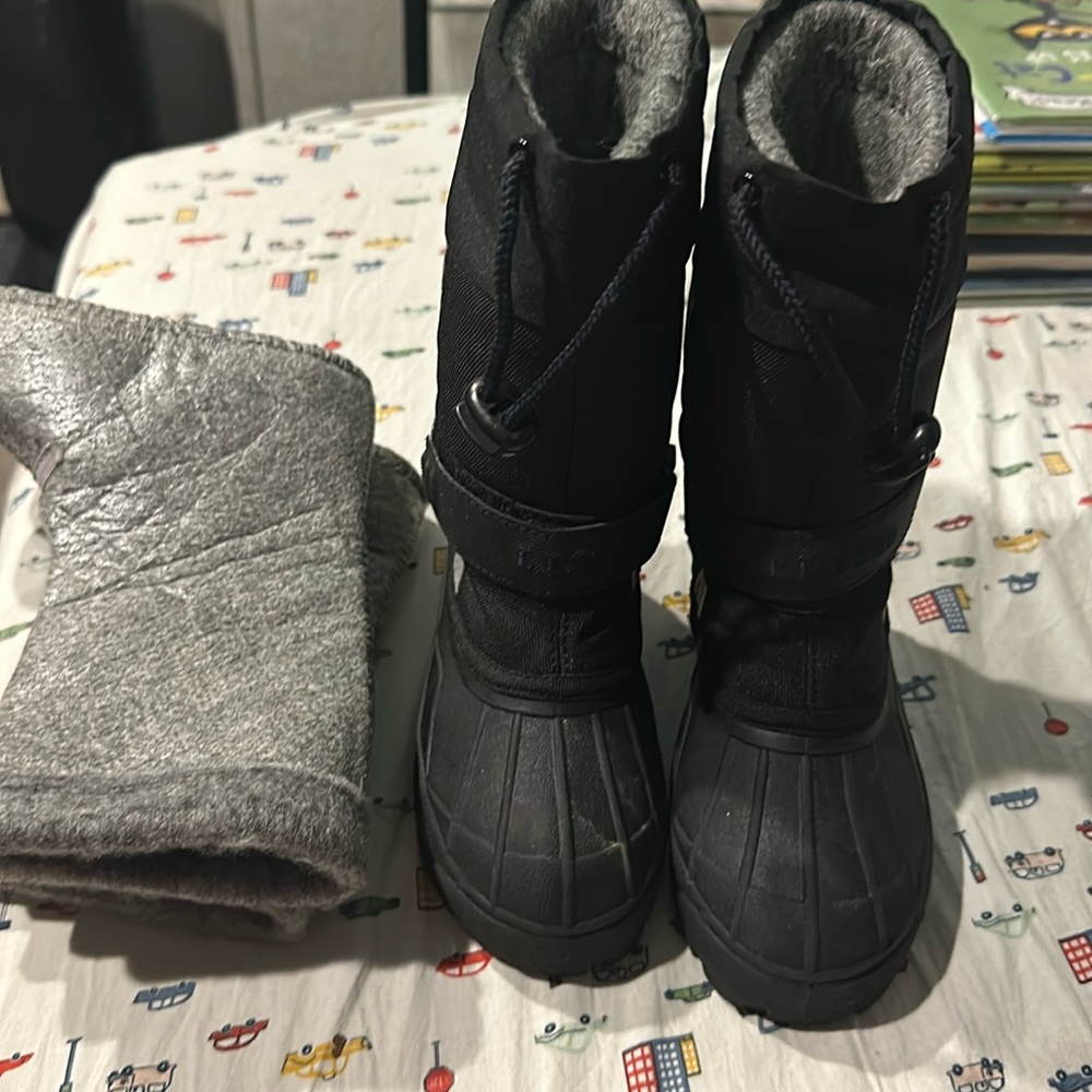 Llbean kids size 10 winter boots